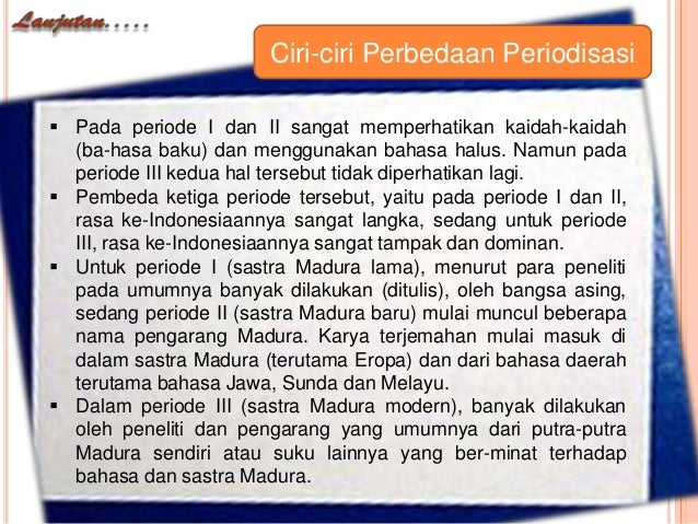 1. sekilas tentang sastra madura 1. sekilas tentang sastra madura