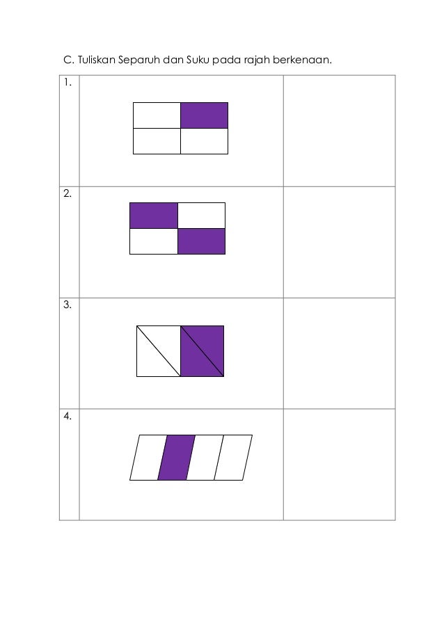 Latihan Pecahan Tahun 3  LATIHAN MATEMATIK (TAHUN 3)...  Kelas