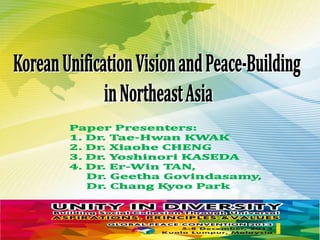 [Dr. Kwak] One Korea Unification Vision through Neutralization: What Should Be Done?