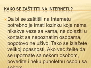 Lana Đajić - Bezbednost na internetu