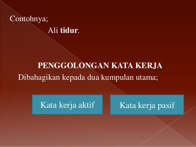 Kata kerja