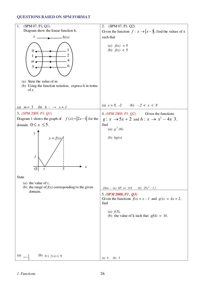1 Functions