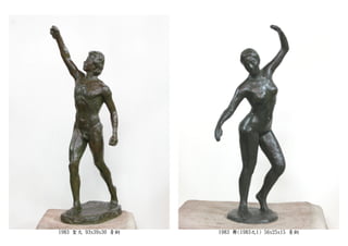 1983 聖火 93x39x30 青銅 1983 舞(1983之1) 56x25x15 青銅
 