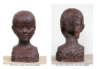 1995 第12孫 (蒲宜婕) 36x25x18cm 玻璃纖維 1995 第12孫 (蒲宜婕-背面) 36x25x18cm 玻璃纖維
 