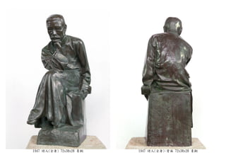 1947 詩人(全身) 72x38x28 青銅 1947 詩人(全身)-背面 72x38x28 青銅
 