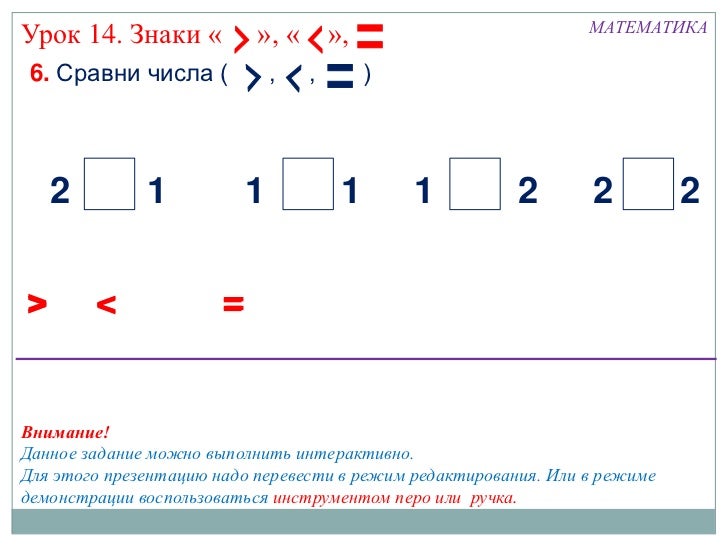 конспекты уроков по математике 1 класс школа 2100 числа