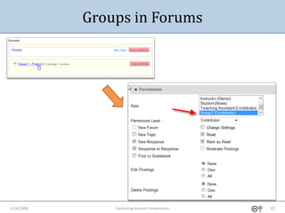 1-14-2009 Fostering Student Collaboration