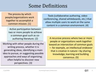 1-14-2009 Fostering Student Collaboration