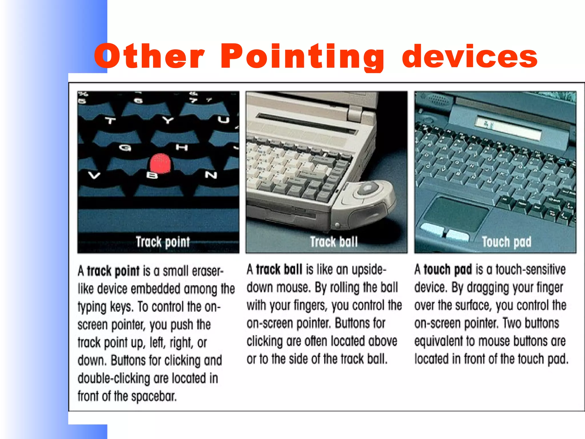 Other Pointing devices

 