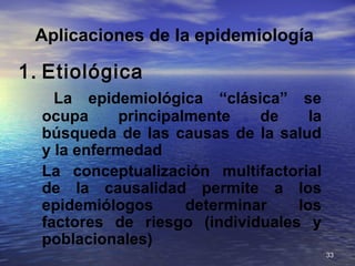 1. definición y objetivos  de epidemiología