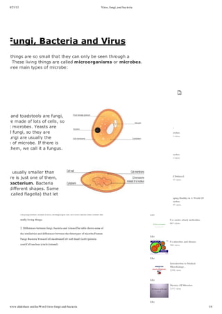 1.8 1.10 virus, fungi, and bacteria | PDF