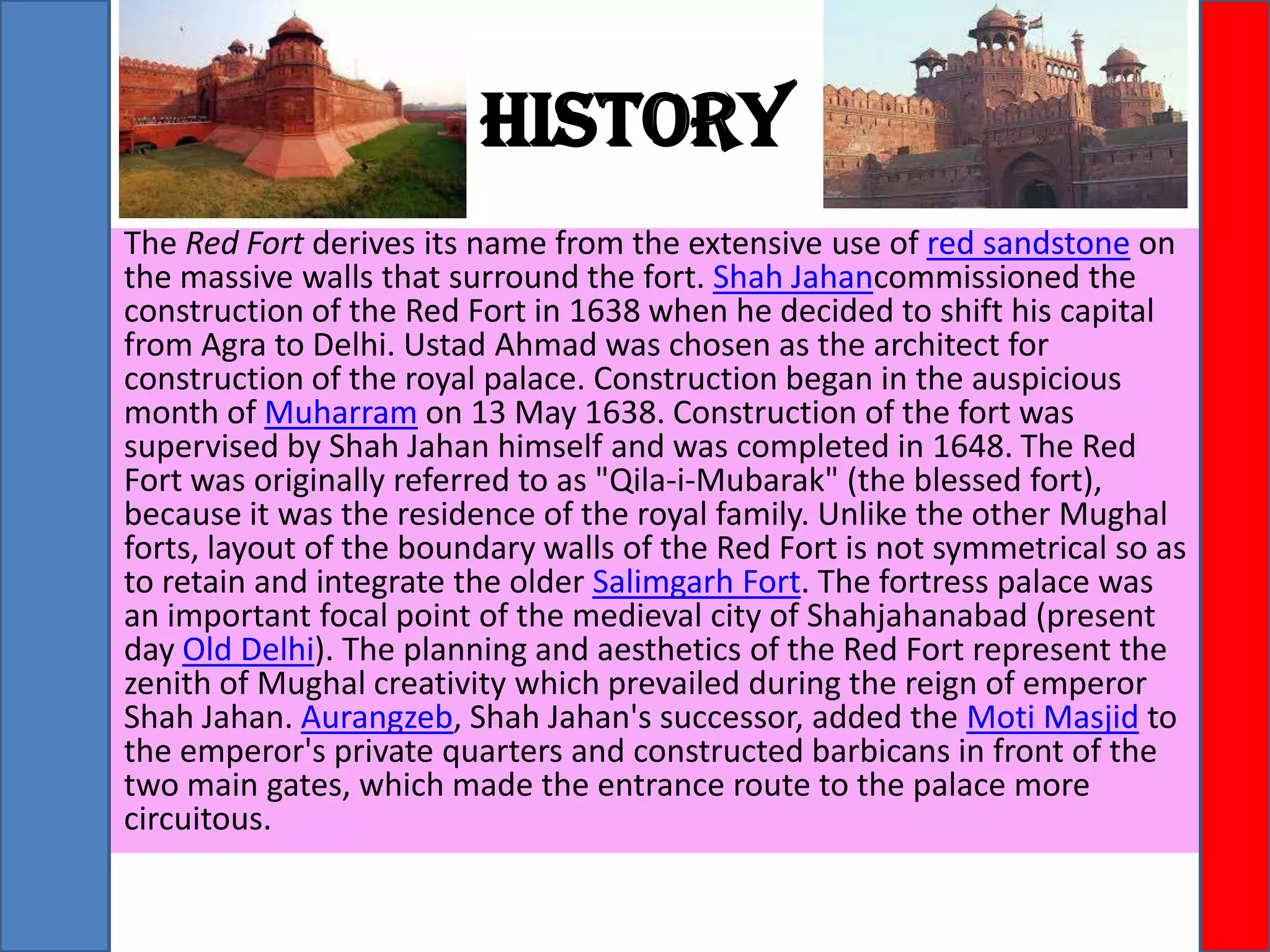red fort | PPT