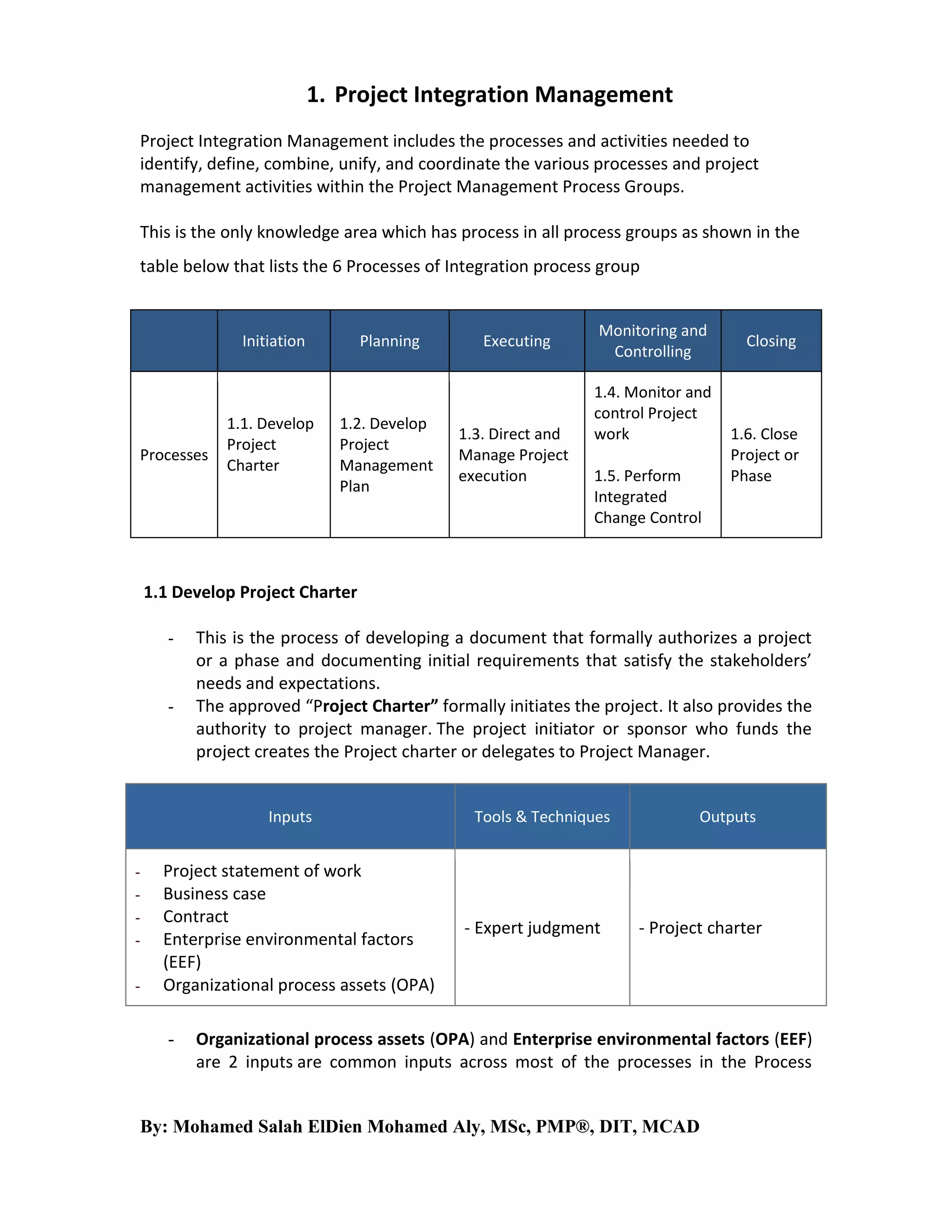 1. project integration management | PDF