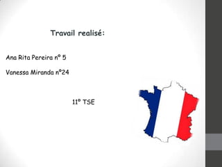 Travail realisé:
Ana Rita Pereira nº 5
Vanessa Miranda nº24

11º TSE

 