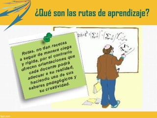 ¿Qué son las rutas de aprendizaje?

 