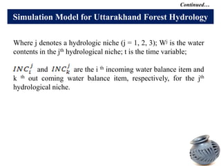 1. manoj ecosystem services apafri workshop on forest hydrology | PPTX