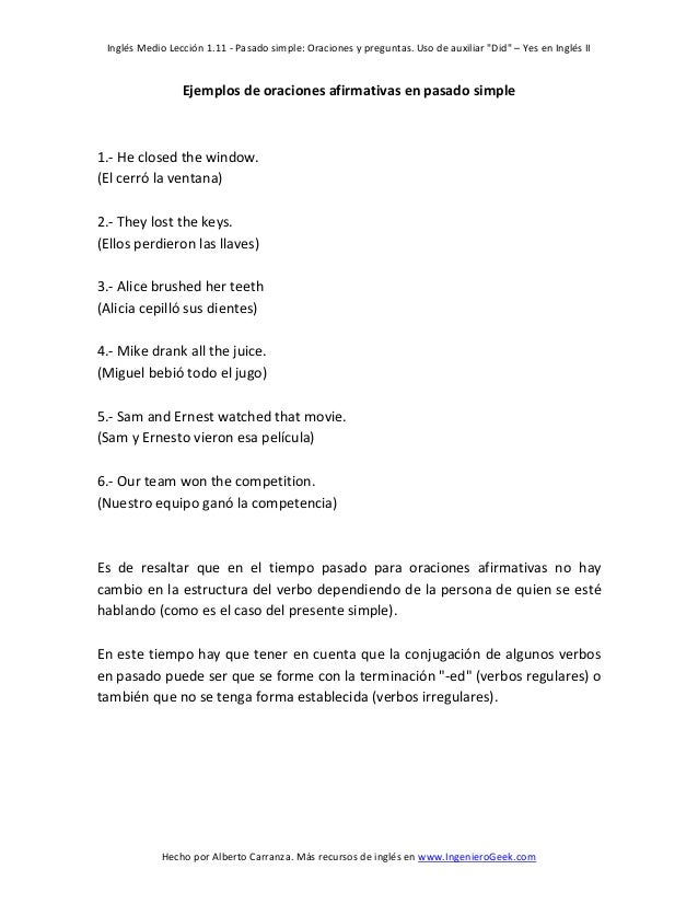 como son las preguntas en pasado en ingles 1 11 pasado simple oraciones y preguntas uso de auxiliar did como son las preguntas en pasado en ingles 1 11 pasado simple oraciones y preguntas uso de auxiliar did