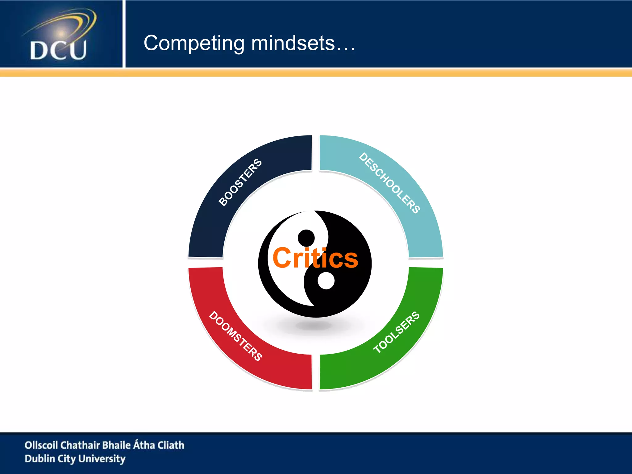 Competing mindsets…

Critics

 