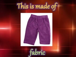 MATERIALS (introduction)