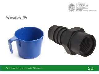 Proceso de Inyección de Plásticos
 23
Polipropileno (PP)
 