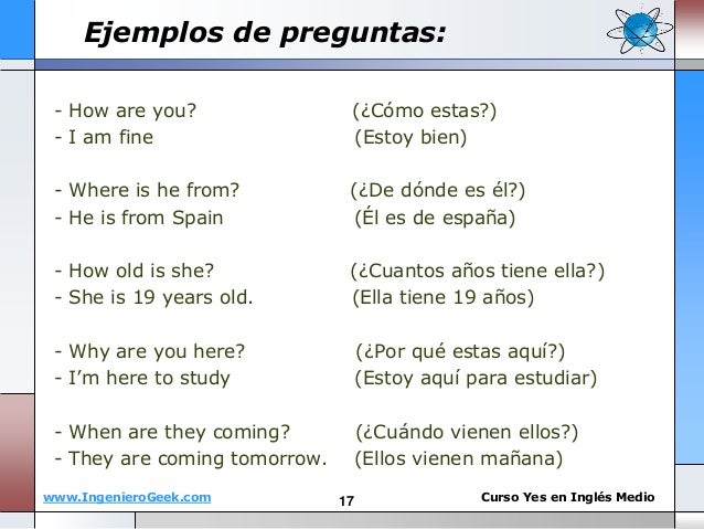 preguntas en español traducidas en ingles 1 1 el verbo to be oraciones y preguntas con wh preguntas en español traducidas en ingles 1 1 el verbo to be oraciones y preguntas con wh