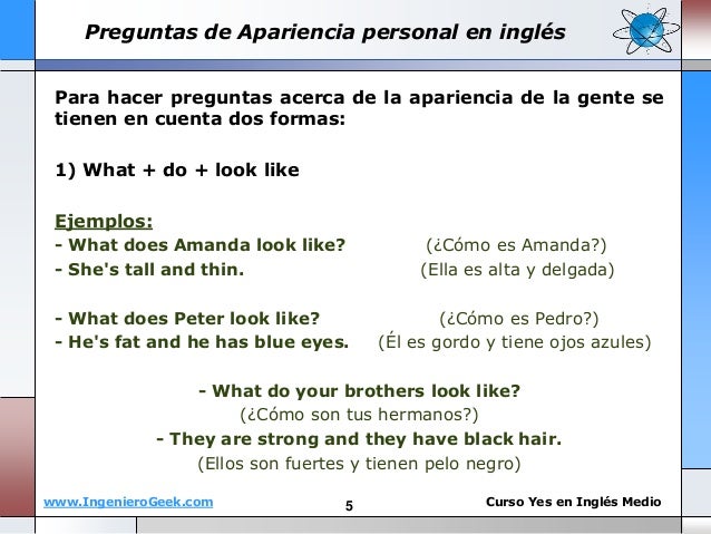 como responder preguntas en ingles con do y does 1 8 preguntas de personalidad apariencia be like look like como responder preguntas en ingles con do y does 1 8 preguntas de personalidad apariencia be like look like
