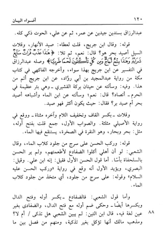 أضواء البيان للأمين الشنقيطي 1