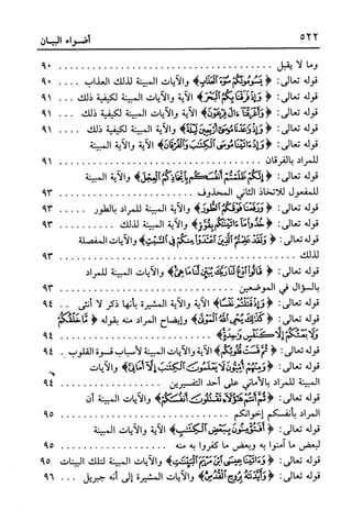 أضواء البيان للأمين الشنقيطي 1