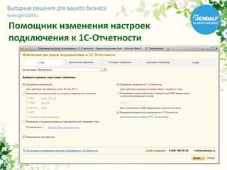 Помощник изменения настроек
подключения к 1С-Отчетности
 