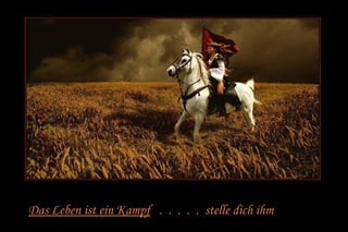 Das Leben ist ein Kampf . . . . . stelle dich ihm
 