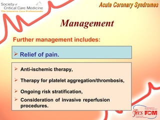 Acute coronary syndrome management | PPT