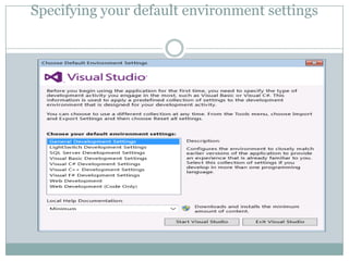 visual studio basics | PPTX