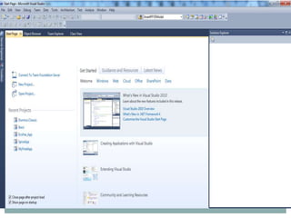 visual studio basics | PPTX