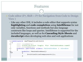 visual studio basics | PPTX