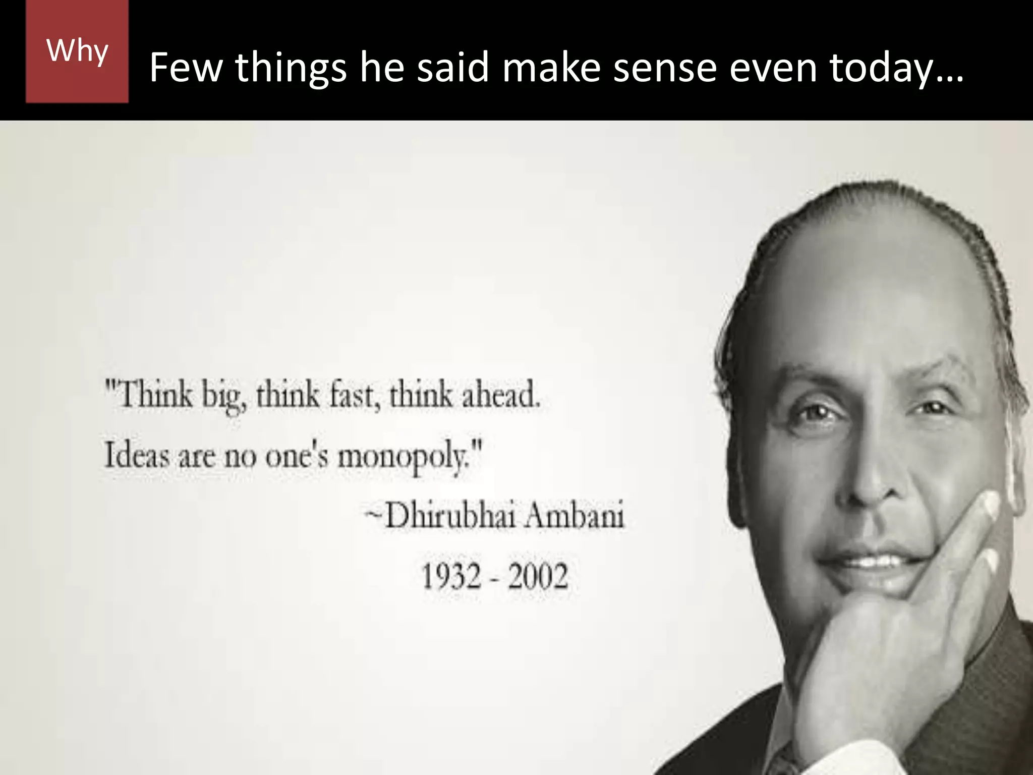 Few things he said make sense even today… nWhy
 