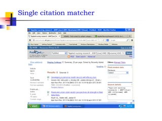 Single citation matcher
 