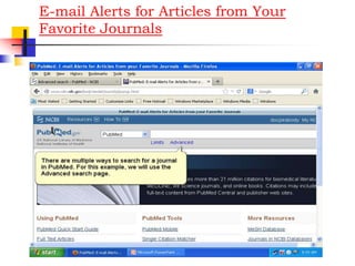 E-mail Alerts for Articles from Your
Favorite Journals
 