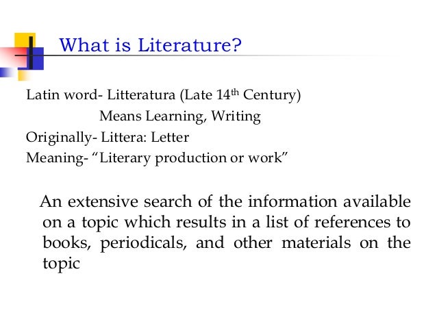 1 literature search word literature