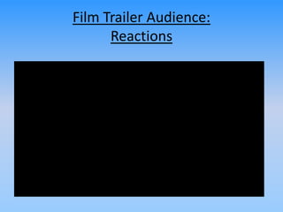 Film Trailer Audience:
Reactions
 