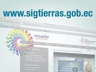 1. www.sigtierras.gob.ec