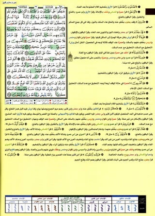 كتاب القراءات العشر الكبرى للشيخ المعصراوي بهامش مصحف التجويد  بالترميز اللوني للمهندس صبحي طه الجزء الأول