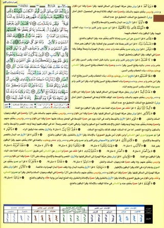 كتاب القراءات العشر الكبرى للشيخ المعصراوي بهامش مصحف التجويد  بالترميز اللوني للمهندس صبحي طه الجزء الأول