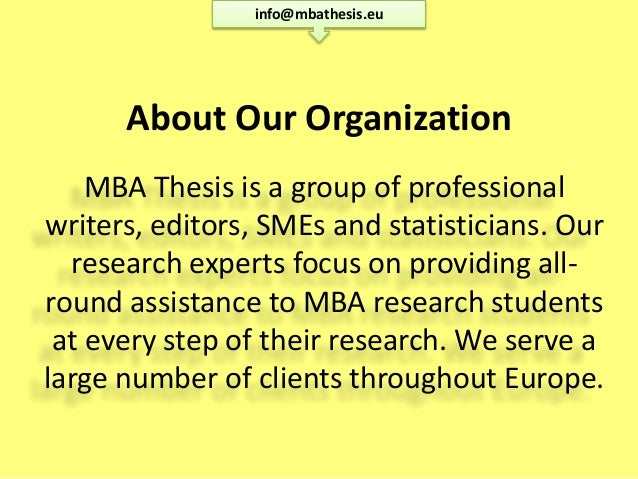 mba thesis writing