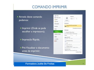 Formadora Judite De Freitas
 