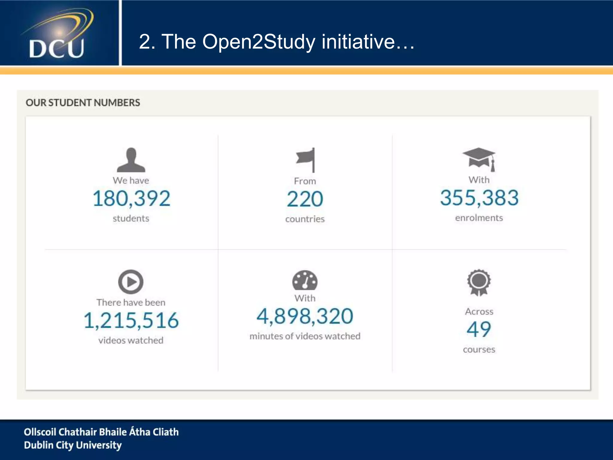 2. The Open2Study initiative…
 