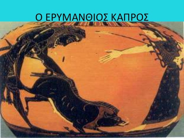 Αποτέλεσμα εικόνας για οι αθλοι του ηρακλη ο ερυμανθιος καπρος