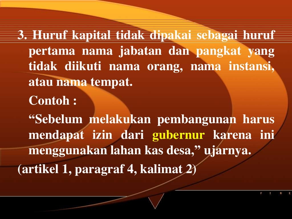 penggunaan huruf kapital