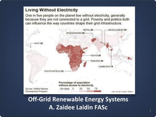 Off-Grid Renewable Energy Systems
A. Zaidee Laidin FASc 1
 