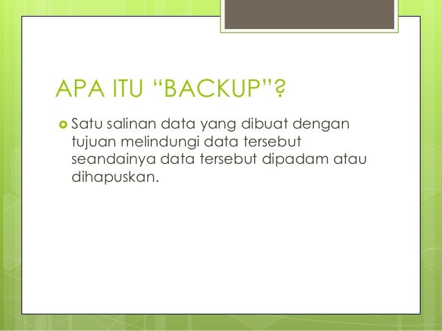 1.storage management handling backup 1.storage management handling backup