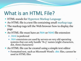 1. HTML | PDF